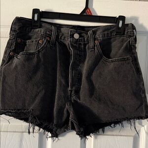 Levi's Charcoal Jean Shorts